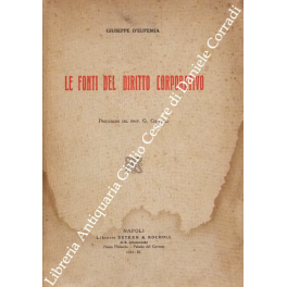 Le fonti del diritto corporativo