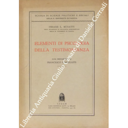 Elementi di psicologia della testimonianza. Con pr