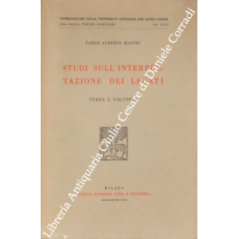Studi sull'interpretazione dei legati Studi sull'interpretazione dei legati