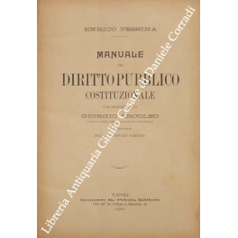 Manuale del diritto pubblico costituzionale