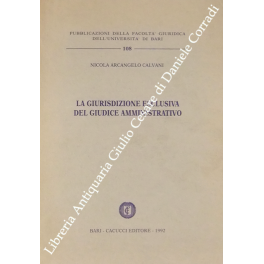 La giurisdizione esclusiva del giudice amministrativo