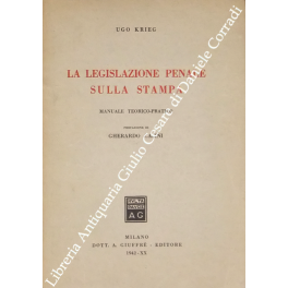 La legislazione penale sulla stampa