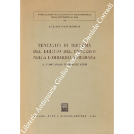 Tentativi di riforma del diritto del processo nella Lombardia Teresiana