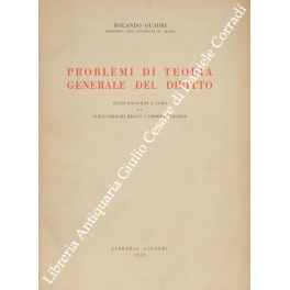 Problemi di teoria generale del diritto