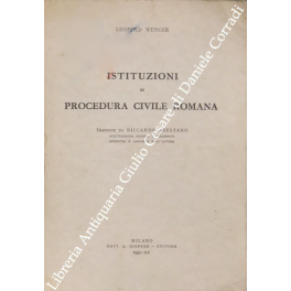 Istituzioni di procedura civile romana