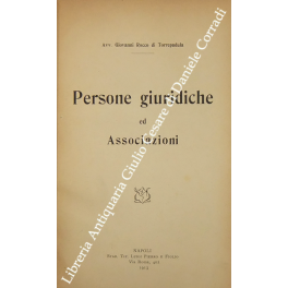 Persone giuridiche ed associazioni