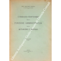 L'esercizio provvisorio della funzione amministrativa nelle autarchie comunali