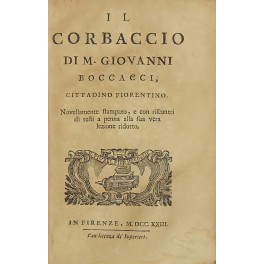 Il Corbaccio di m. Giovanni Boccacci cittadino fiorentino