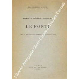Lezioni di statistica economica. Le Fonti
