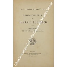 Concetto natura e limiti del demanio pubblico. Par