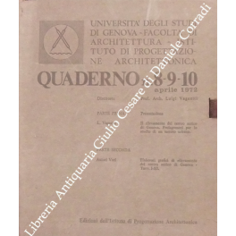 Quaderno n. 8-9-10, aprile 1972