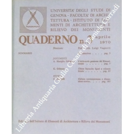 Quaderno n. 3, aprile 1970