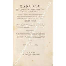 Manuale dell'architetto, dell'ingegnere e del capo-mastro