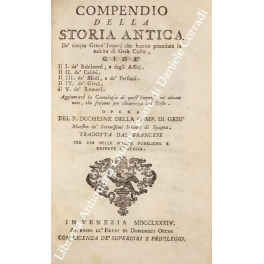 Compendio della storia antica Compendio della storia antica