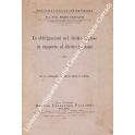 Le obbligazioni nel diritto inglese in rapporto al diritto italiano