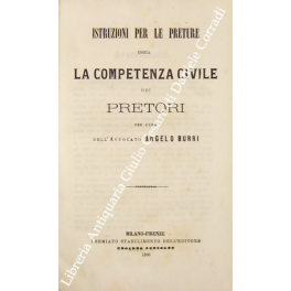 Istruzioni per le preture Istruzioni per le preture