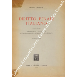Diritto penale italiano. Diritto penale italiano.