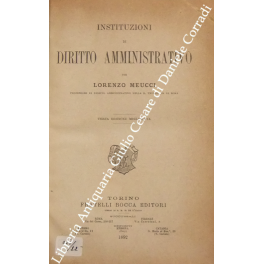 Instituzioni di diritto amministrativo