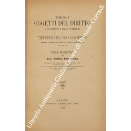 Degli oggetti del diritto 