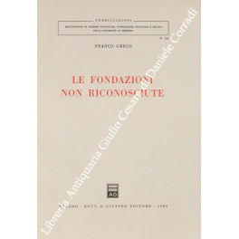 Le fondazioni non riconosciute