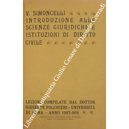 Introduzione alle scienze giuridiche e istituzioni di diritto civile