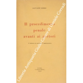 Il procedimento penale avanti ai pretori