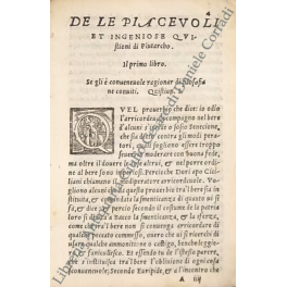 Le piaceuoli et ingeniose questioni di Plutarcho Le piaceuoli et ingeniose questioni di Plutarcho