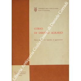 Corso di diritto agrario. Nuova edizione con Appendice di aggiornamento