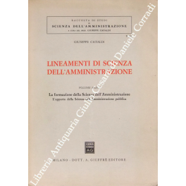Lineamenti di scienza dell'amministrazione Lineamenti di scienza dell'amministrazione