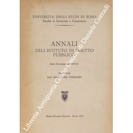 Annali dell'istituto di diritto pubblico Annali dell'istituto di diritto pubblico