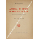 Arringa in difesa di Ernesto De Vita