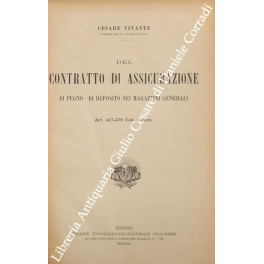 Del contratto di assicurazione. Del pegno