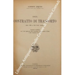Del contratto di trasporto (Art. 388-416)