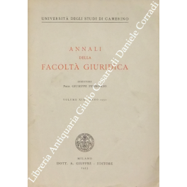 Annali della Facoltà Giuridica Annali della Facoltà Giuridica