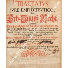 Tractatus de jure emphyteutico Tractatus de jure emphyteutico