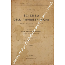 Lezioni di scienza dell'amministrazione Lezioni di scienza dell'amministrazione