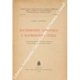 Matrimonio canonico e matrimonio civile