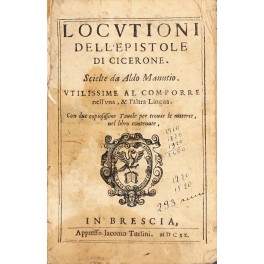 Locutioni dell'epistole di Cicerone Locutioni dell'epistole di Cicerone