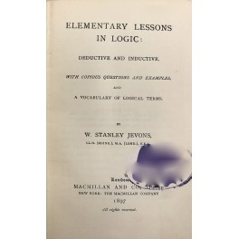 Elementary lessons in logic Deductive and inductive Elementary lessons in logic Deductive and inductive
