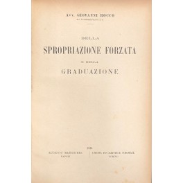 Della spropriazione forzata e della graduazione