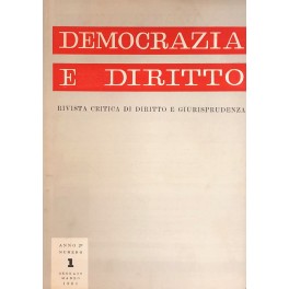 Democrazia e diritto Democrazia e diritto