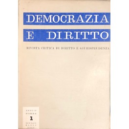 Democrazia e diritto Democrazia e diritto