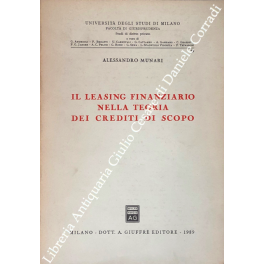 Il leasing finanziario nella teoria dei crediti di scopo