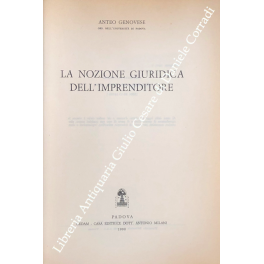 La nozione giuridica dell'imprenditore