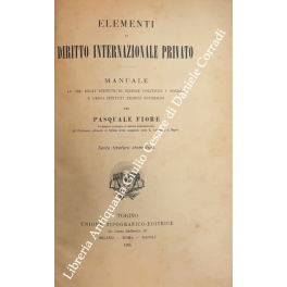 Elementi di diritto internazionale privato Elementi di diritto internazionale privato