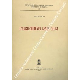 L'arricchimento senza causa