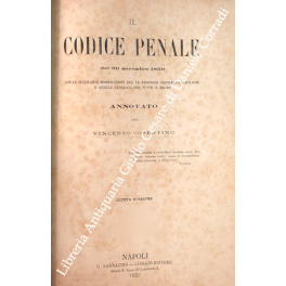 Il Codice penale del 20 novembre 1859 Il Codice penale del 20 novembre 1859
