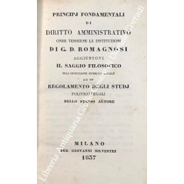 Principi fondamentali di diritto amministrativo