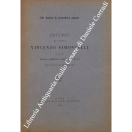 Discorso dell'onorevole Vincenzo Simoncelli Discorso dell'onorevole Vincenzo Simoncelli