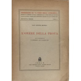 L'onere della prova